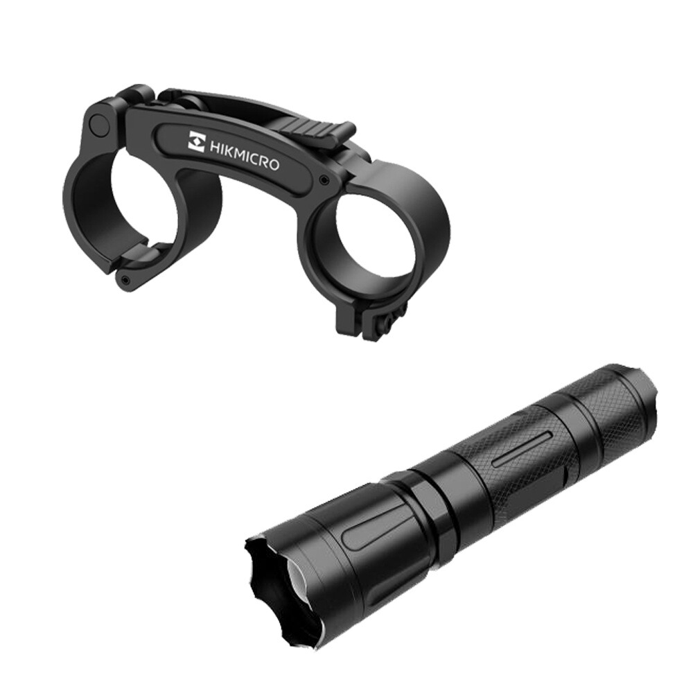 Pack lunette de vision nocturne Alpex A50E avec lampe IR et montage, Hikmicro