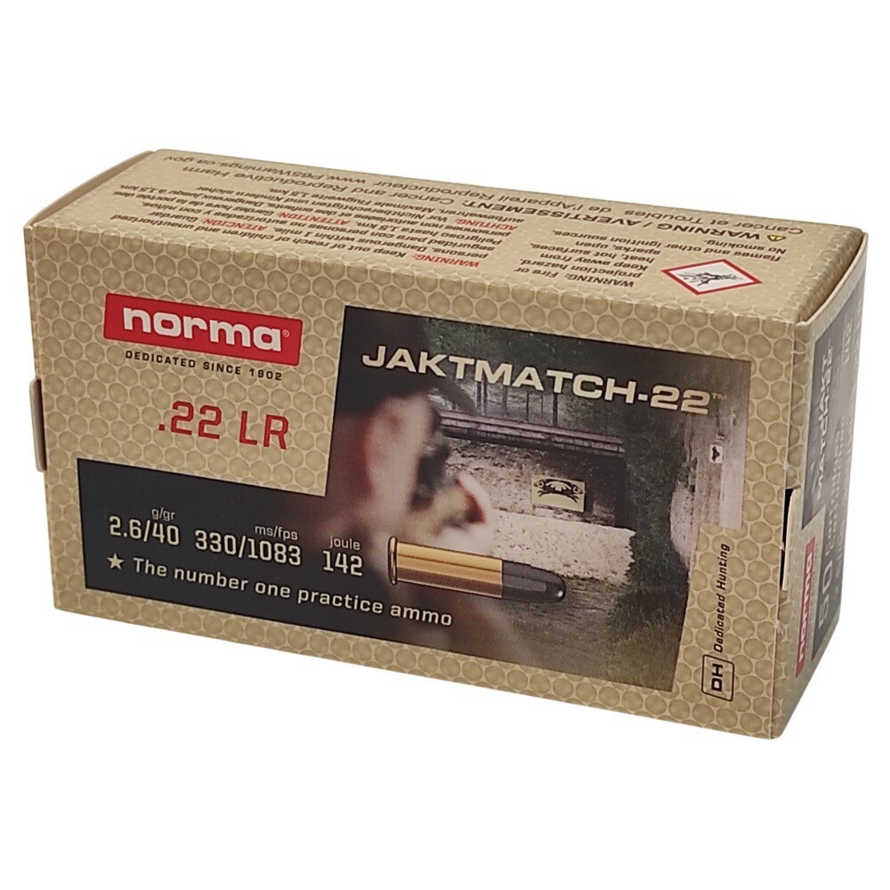 Norma 22LR Jaktmatch LRN 2.6g 40gr x50, Norma