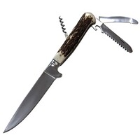 Couteau Nicker multifonctions bois de cerf