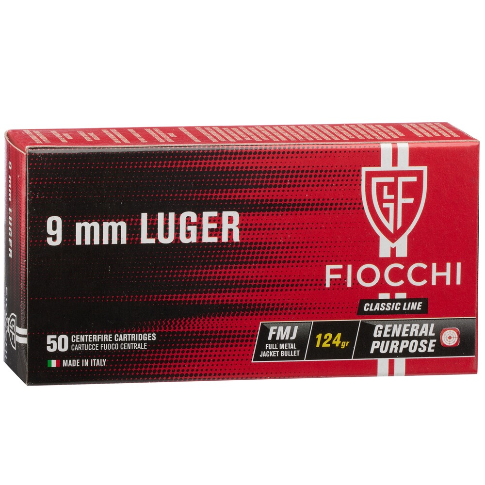 9 mm Luger FMJ 8,0g/124grs.