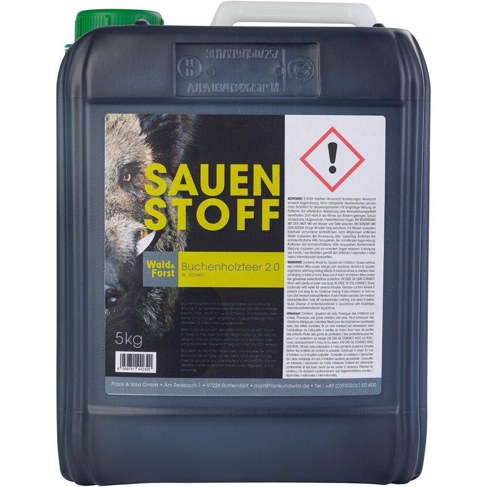 Attractant sangliers à base de goudron de hêtre 2.0