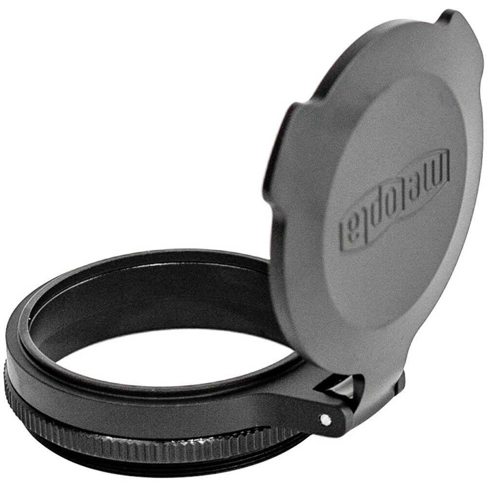 Cache de protection rabattable pour objectif, Meopta