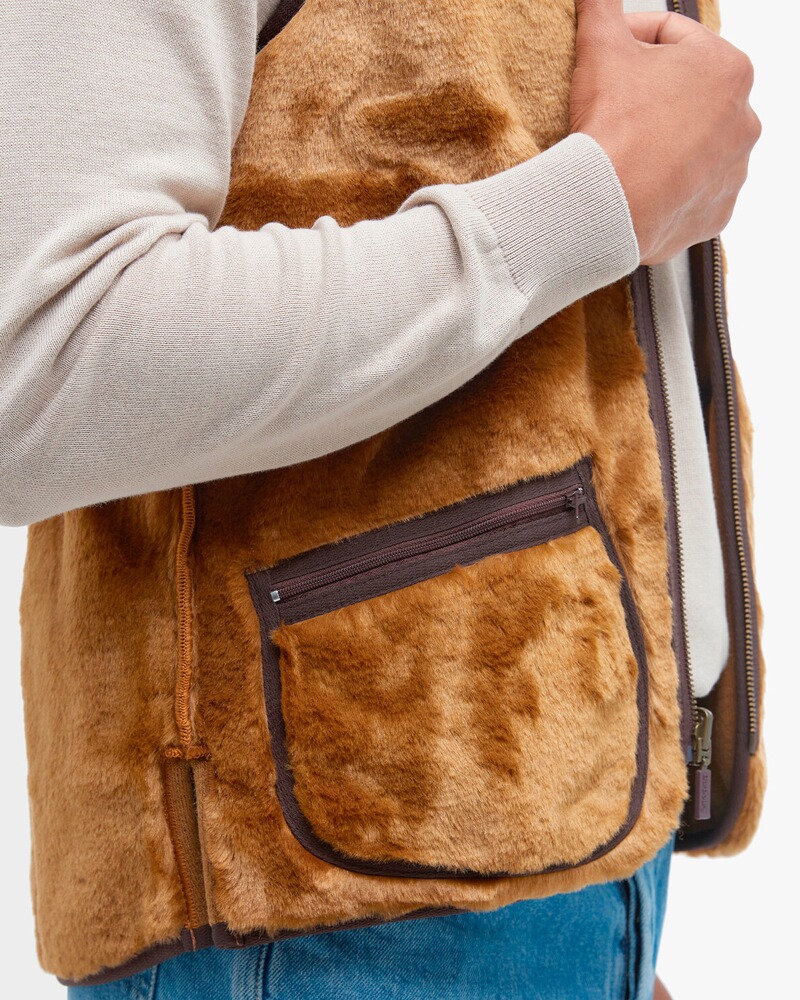 Gilet en fourrure synthétique Warm Pile, Barbour
