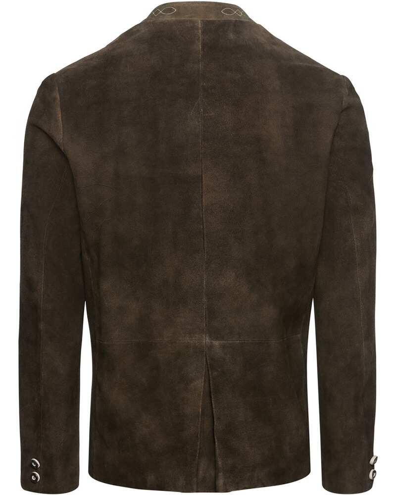 Veste janker en cuir brun antik , Almsach