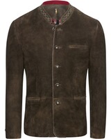 Veste janker en cuir brun antik , Almsach