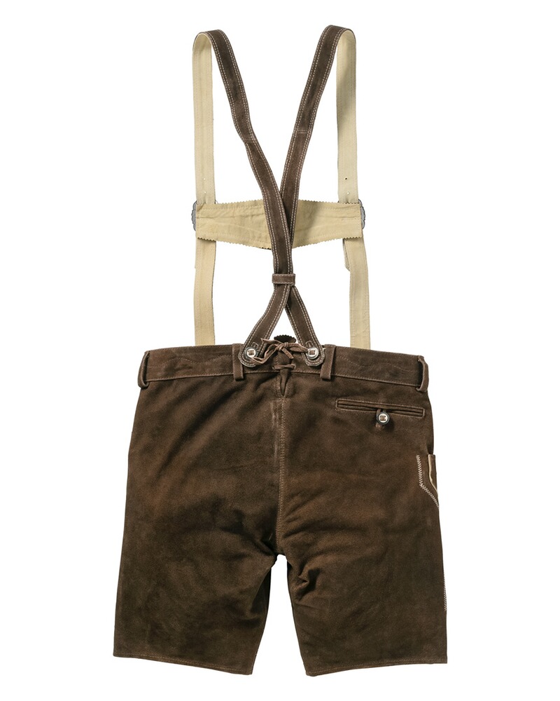 Short LS en cuir brun, Luis Steindl