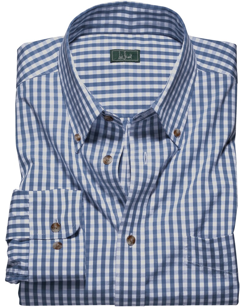Chemise à carreaux bleu/blanc, Luis Steindl
