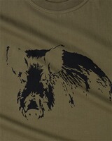 T-shirt sanglier imprimé, Parforce Essential