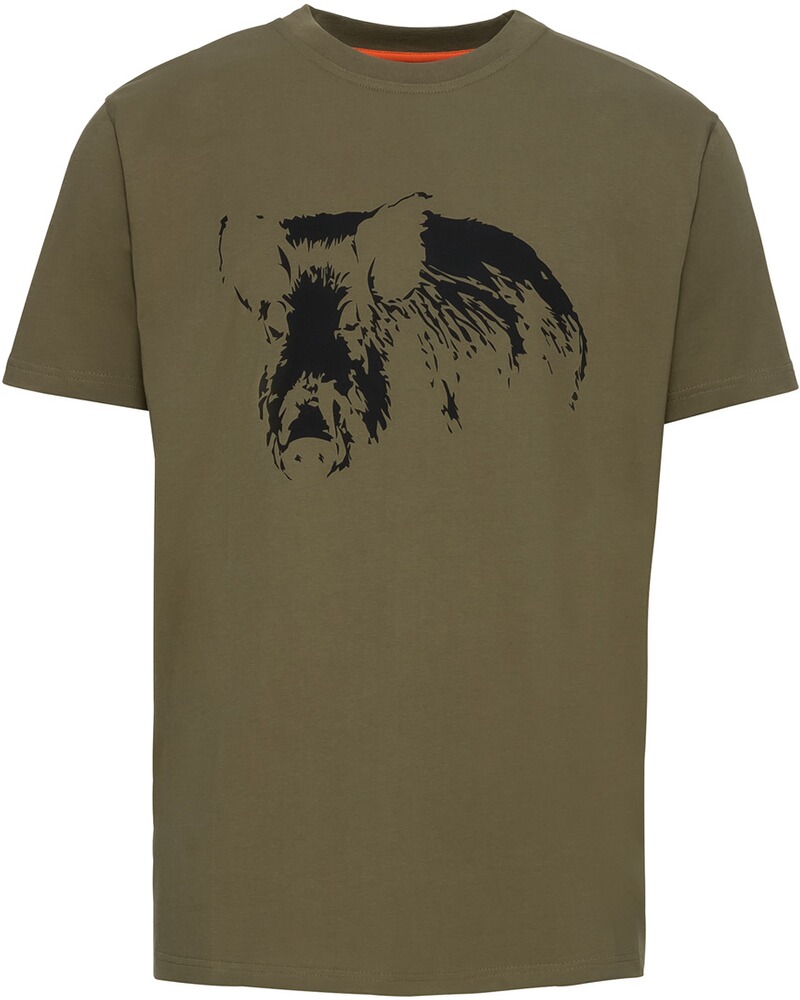 T-shirt sanglier imprimé