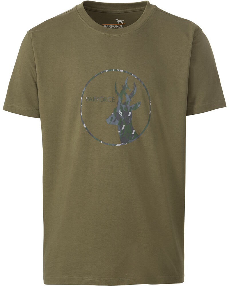 Pack de 2 t-shirts imprimés chevreuil, Parforce Essential