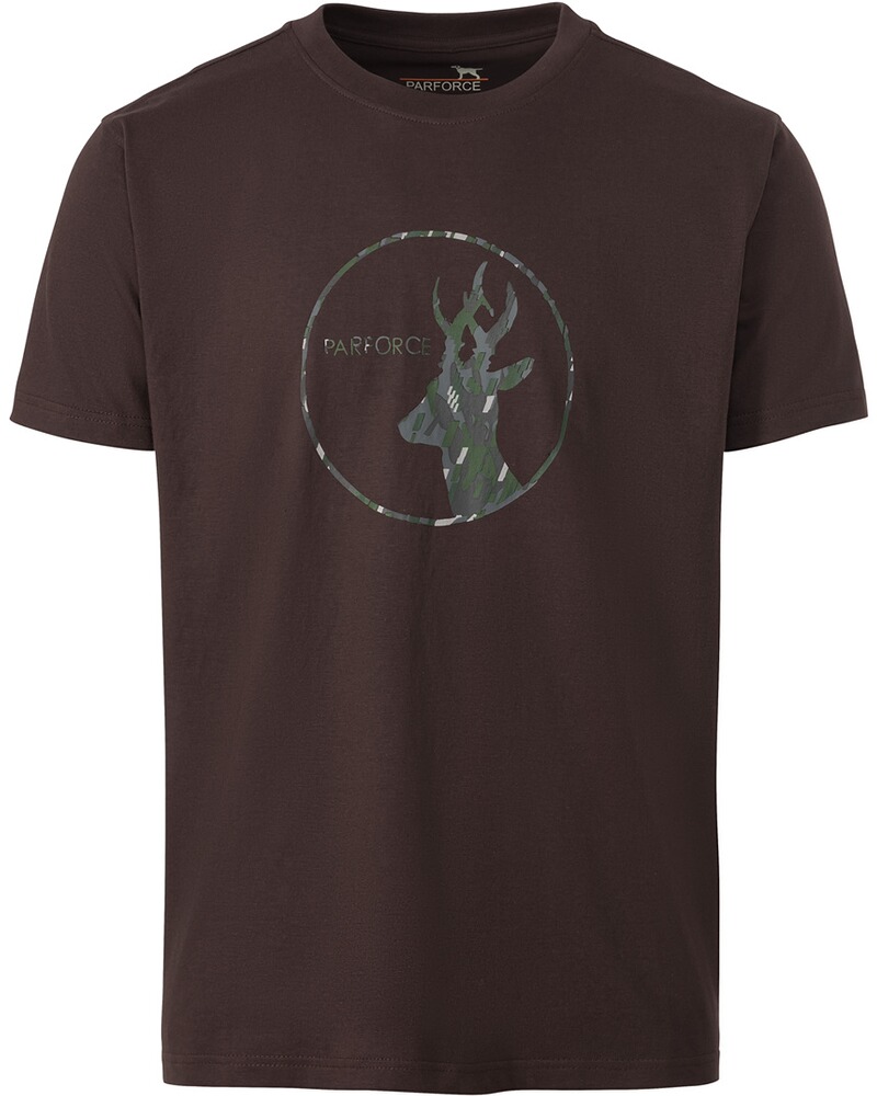 Pack de 2 t-shirts imprimés chevreuil, Parforce Essential