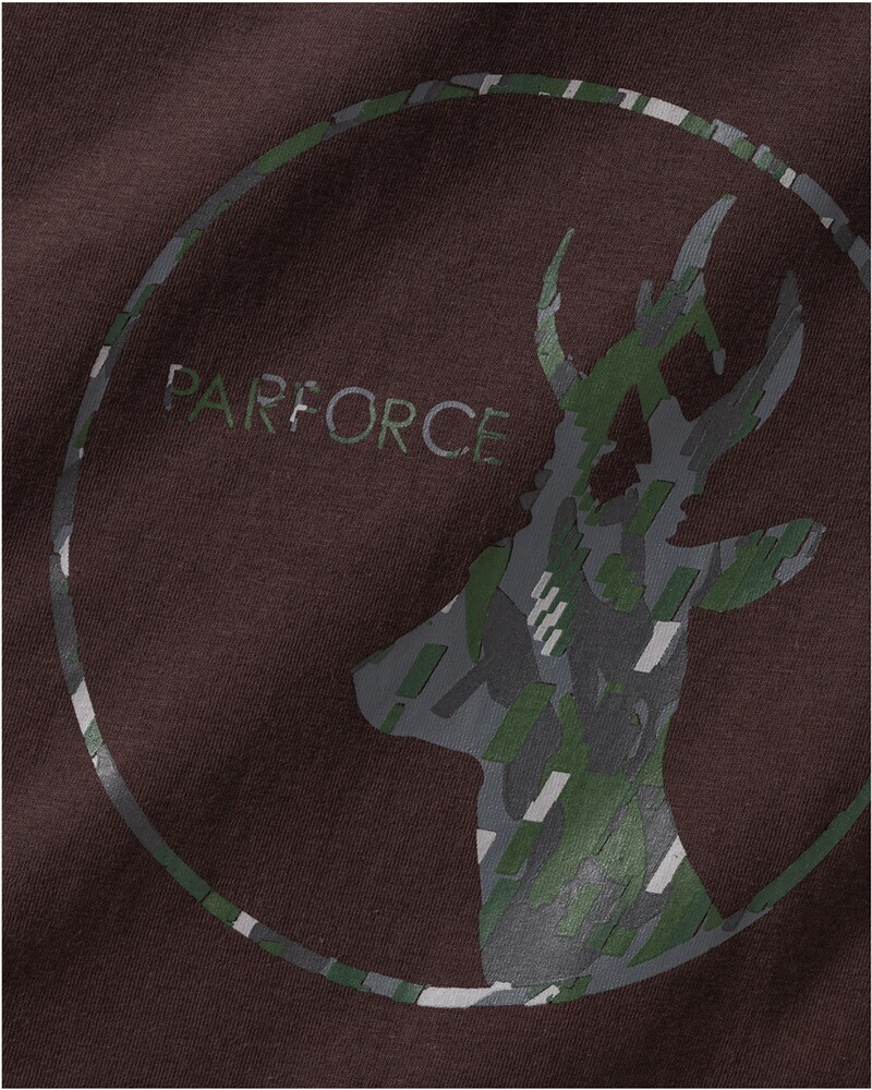 Pack de 2 t-shirts imprimés chevreuil, Parforce Essential