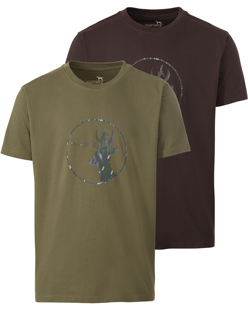 Pack de 2 t-shirts imprimés chevreuil