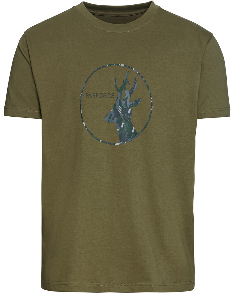 Pack de 4 t-shirts imprimés chasse, Parforce Essential