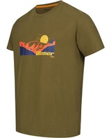 T-Shirt Mountain Print, Blaser Outfits