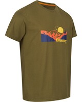 T-Shirt Mountain Print, Blaser Outfits