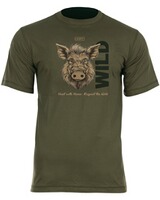 T-Shirt Wildboar vert, Hart