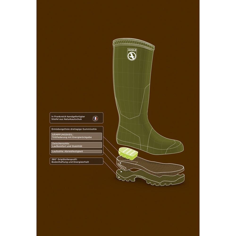 Bottes caoutchouc Parcours 2, Aigle
