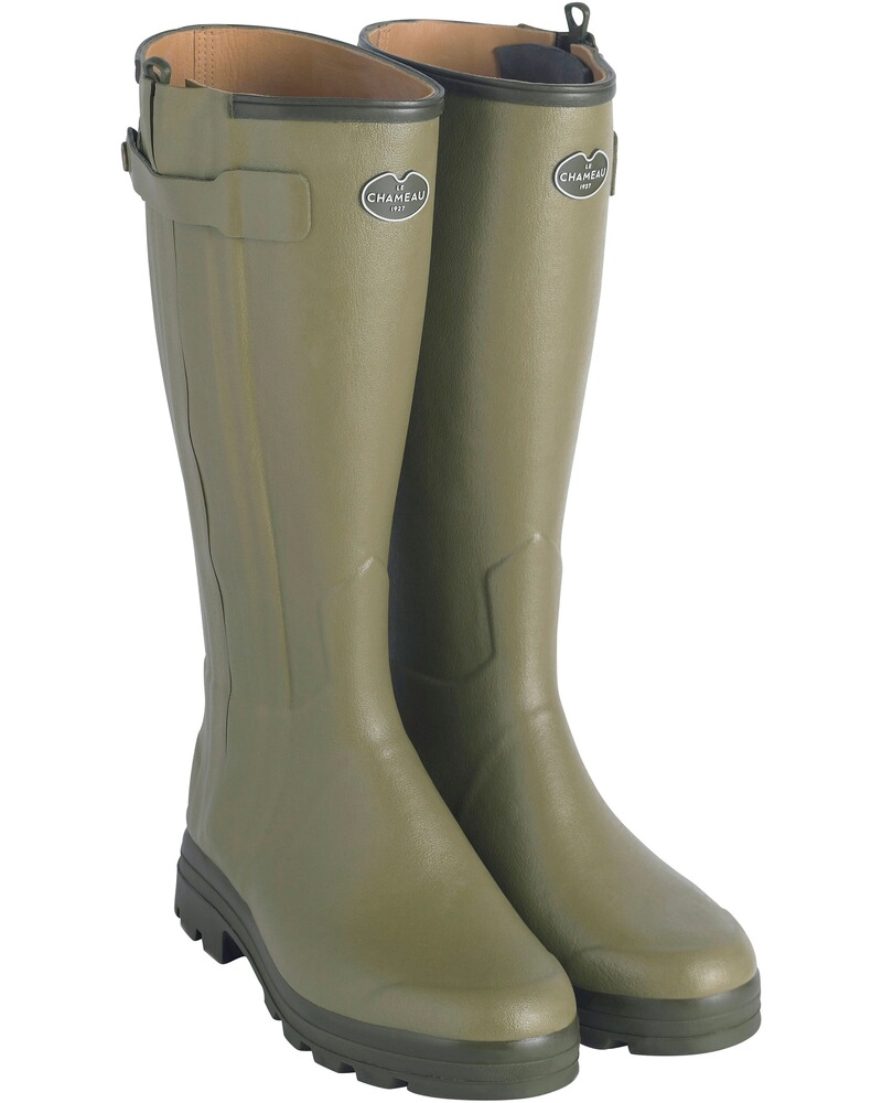 Bottes en caoutchouc Chasseur Cuir