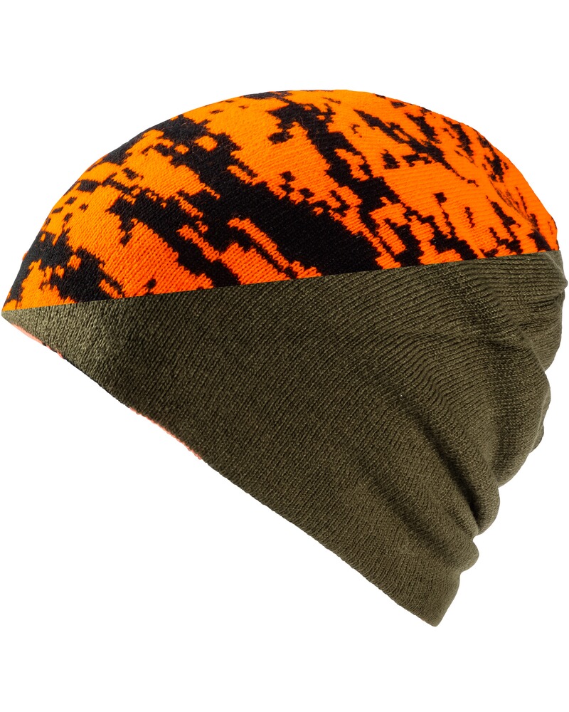 Bonnet réversible Digi-camo fluo/olive