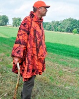 Poncho chasse orange camo, Hubertus