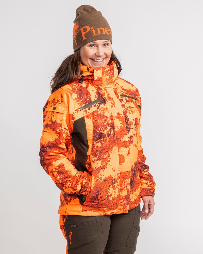 Veste femme hunter Pro Xtreme 2.0 Camou orange, Pinewood
