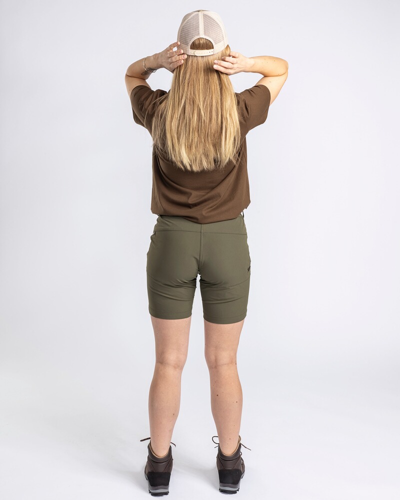 Short pour femmes Abisko Light Stretch, Pinewood