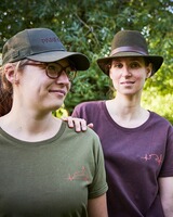 Pack de 2 t-shirts femme imprimés chasse, Parforce Essential