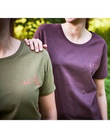 Pack de 2 t-shirts femme imprimés chasse, Parforce Essential