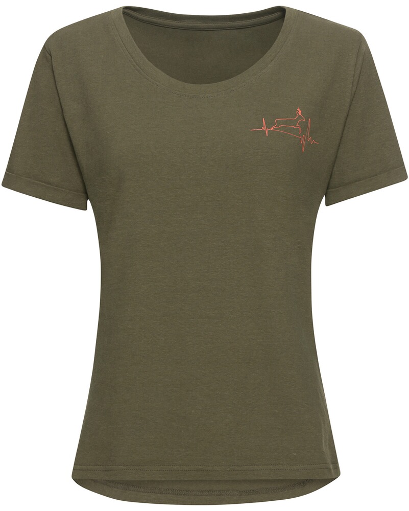 Pack de 2 t-shirts femme imprimés chasse, Parforce Essential