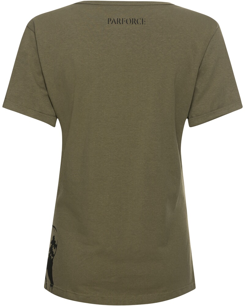 T-shirt femme imprimé cerf, Parforce Essential