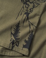 T-shirt femme imprimé cerf, Parforce Essential