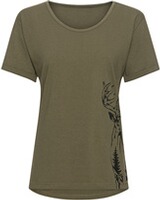 T-shirt femme imprimé cerf, Parforce Essential