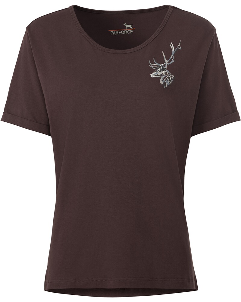 Pack de 2 t-shirts femme imprimés cerf, Parforce Essential