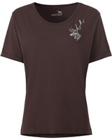 Pack de 2 t-shirts femme imprimés cerf, Parforce Essential
