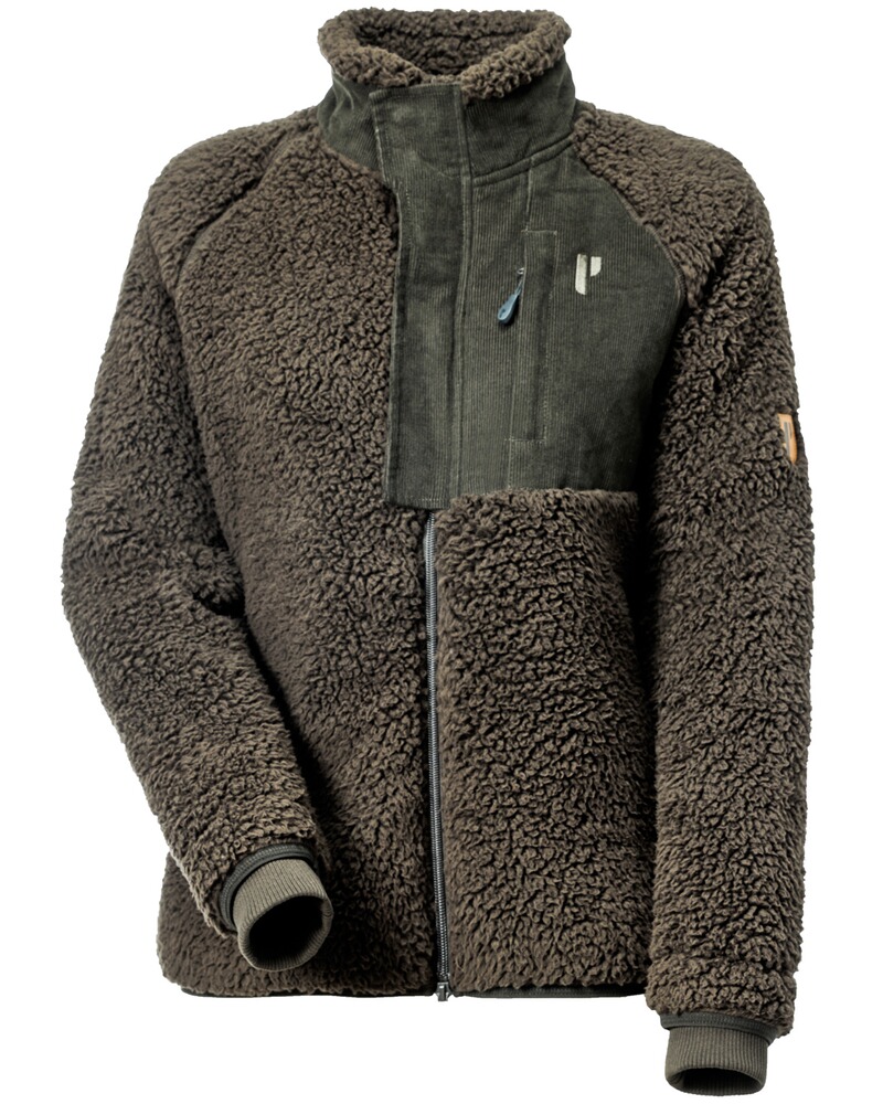 Veste polaire côtelée pour femme