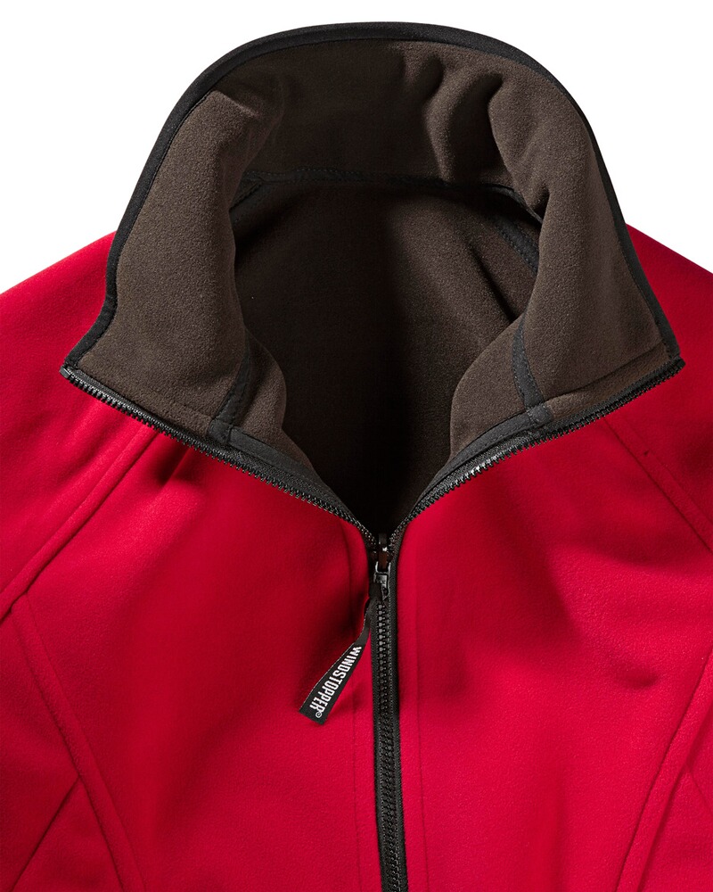 Veste polaire dame Kanu brune/rouge, Härkila