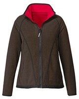 Veste polaire dame Kanu brune/rouge, Härkila