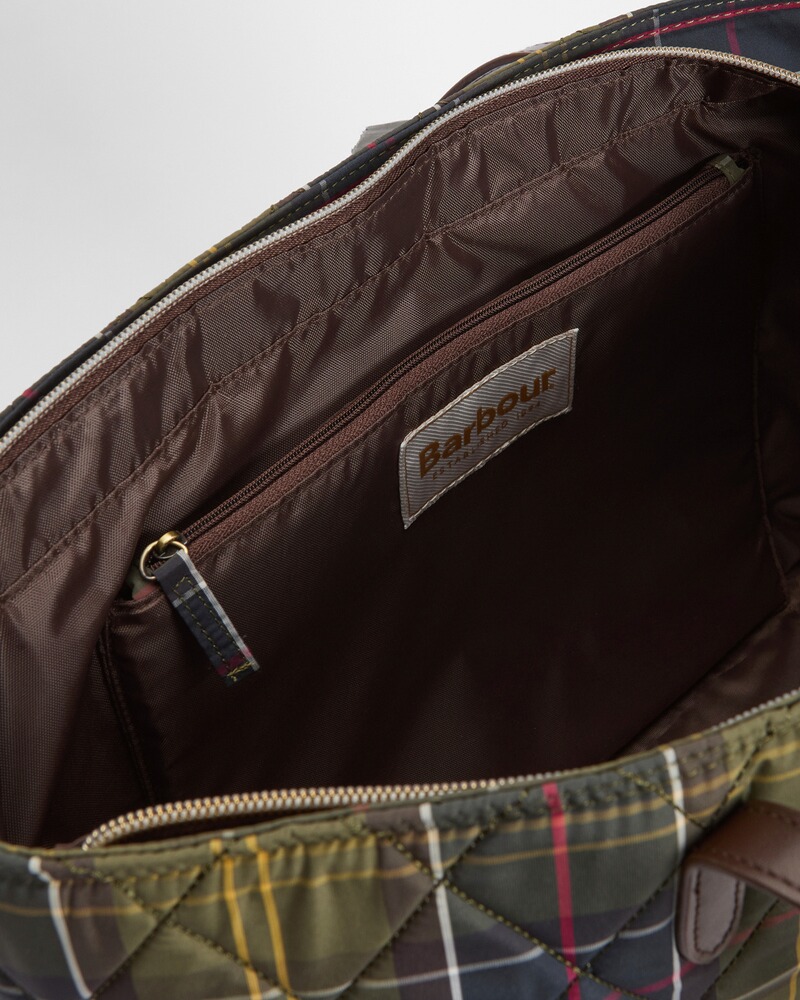 Sac à main Wetherham en tartan matelassé, Barbour