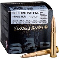 .303 British FMJ 11,7g/180grs., Sellier & Bellot