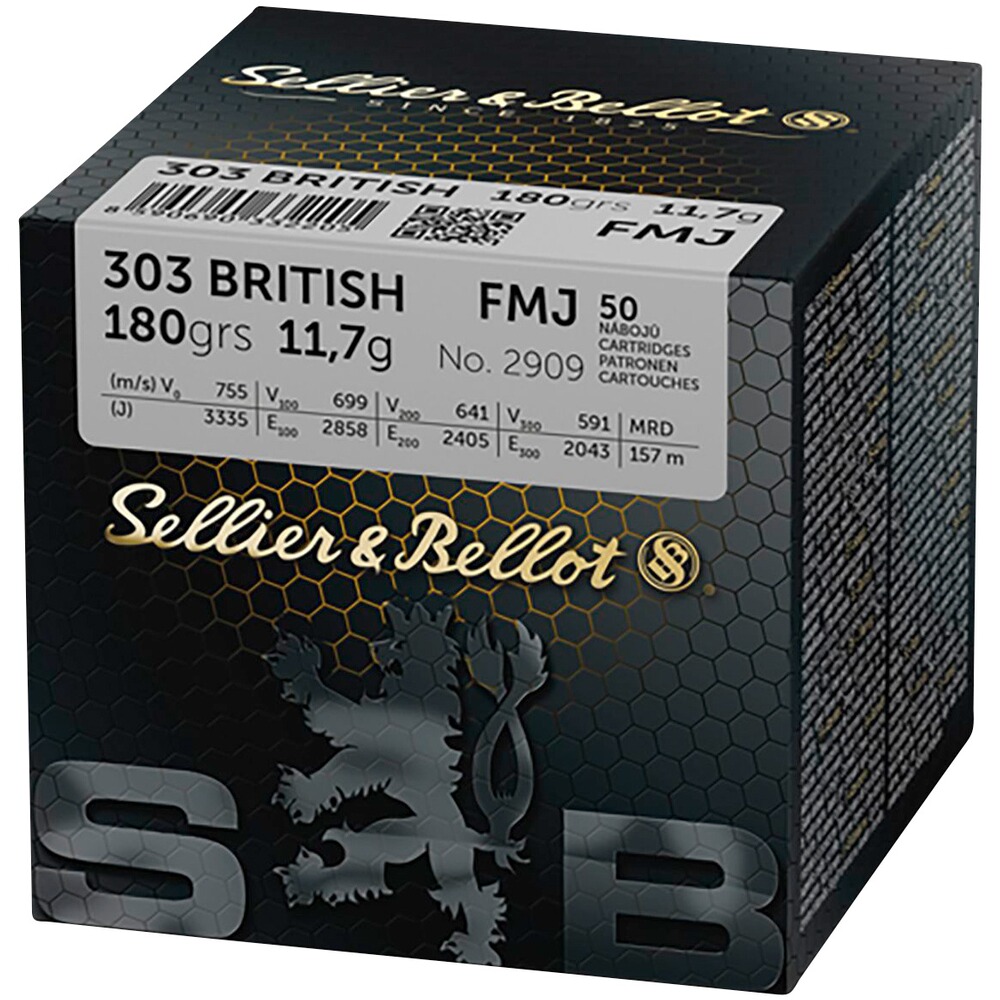 .303 British FMJ 11,7g/180grs.