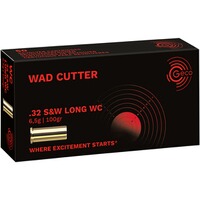 .32 S&W long WC Wadcutter plomb, Geco