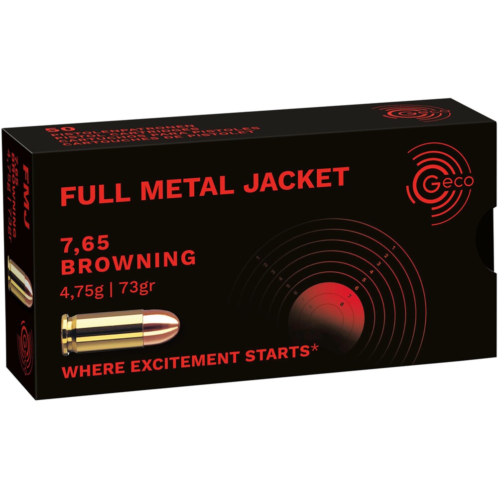 7,65 Browning blindée à tête ronde