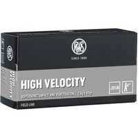 Cartouches .22 lr. High Velocity 2,6g/40grs., RWS