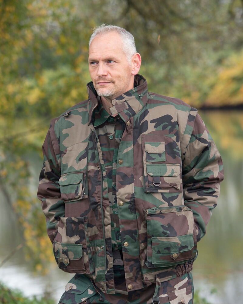 Blouson de chasse camouflage hiver