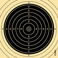 Cibles carabine 50M, 13,5 x 13,5