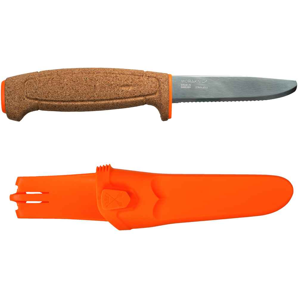 mora Couteau dentelé flottant SRT His-Vis Orange - Couteaux - Coutellerie -  Equipements - boutique en ligne 