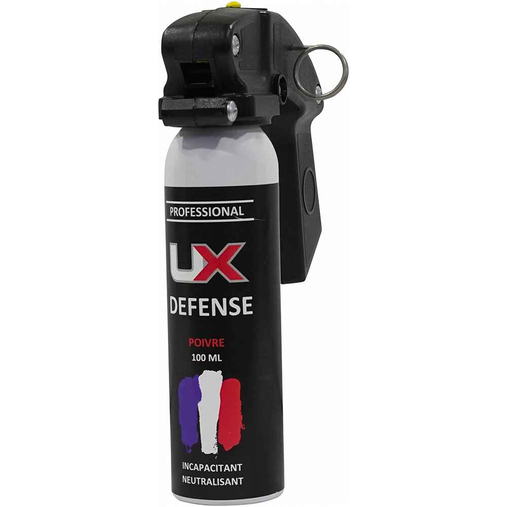 UX Bombe poivre anti agression Pro 100ml gel - Equipements