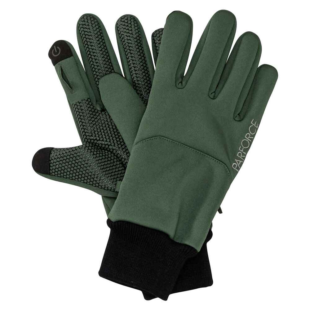 Parforce gants de chasse softshell Touch & Shoot (vert) - Gants