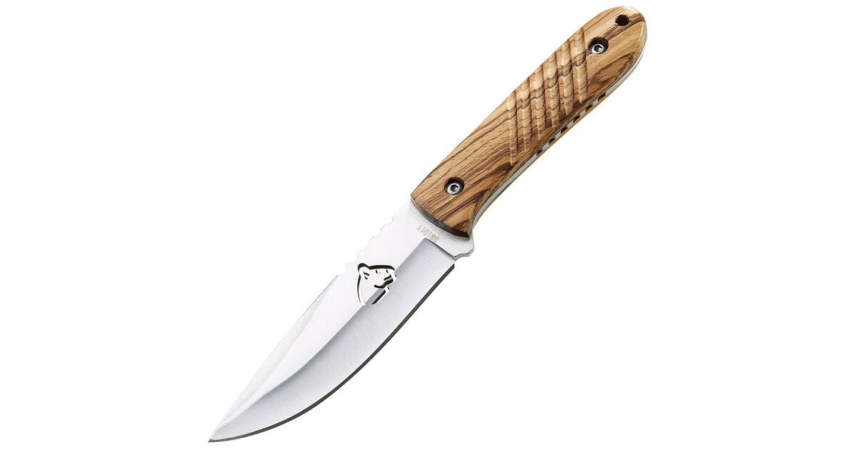 Grand couteau de lancer Puma Tec à double tranchant en acier brossé